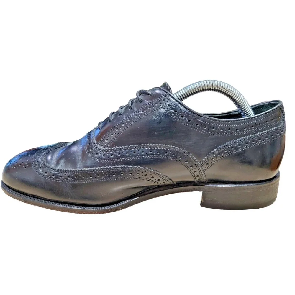 Florsheim Men's Lexington‎ Oxford Wingtip Brogue Dress Shoe Black Sz 9.5 3E